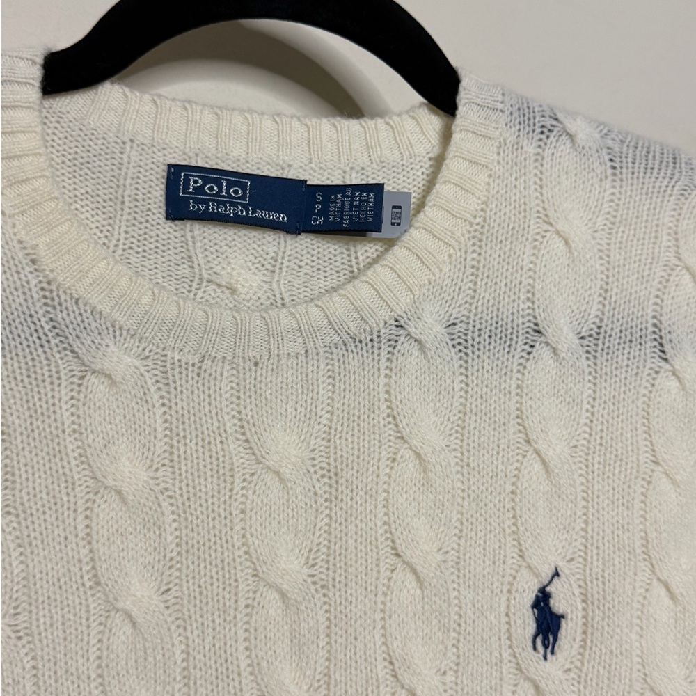 Polo Ralph Lauren Cable-Knit Wool Cashmere Blend Sweater - Picture 7 of 9
